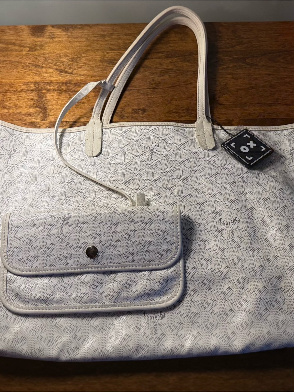 Goyard White St Louis Tote
